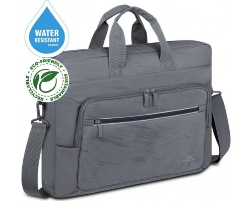 RivaCase do notebooka 15,6"-16" RivaCase ECO Alpendorf 7531, gray, from ecological, waterproof material from recycling (rPET)