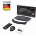 Perixx Perixx PERIDUO-606A DE, 3-in-1 keyboard and mouse set, wireless, ergon., black