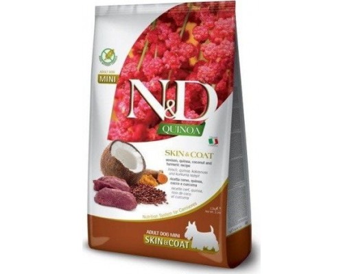 Farmina FARMINA N&D QUINOA DOG SKIN&COAT, VENISON, COCONUT ADULT MINI 2,5kg