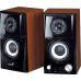 Genius Genius i SP-HF500A v2, 2.0, 16W, brązowo-czarny, regulacja głośności, wyjście słuchawkowe, 3,5 mm jack (USB)+ AUX, 100Hz~20