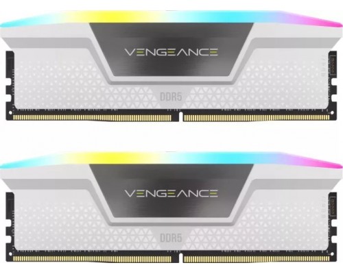 Corsair Vengeance RGB, DDR5, 32 GB, 6000MHz, CL36 (CMH32GX5M2E6000C36W)