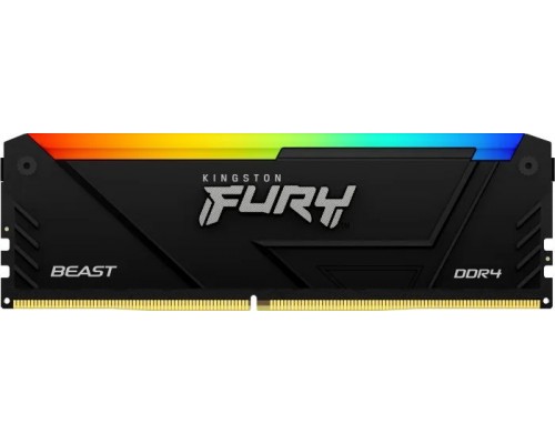 Kingston Fury Beast RGB, DDR4, 16 GB, 3600MHz, CL18 (KF436C18BB2A/16)