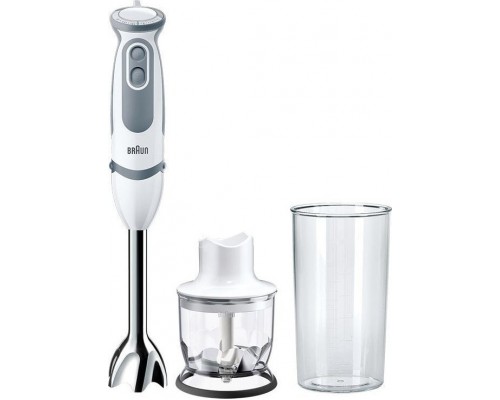 Braun Braun MultiQuick 9 MultiQuick 5 Vario MQ 5220 WH 0,6 l immersyjny 1000 W Gray, Stal nierdzewna, White