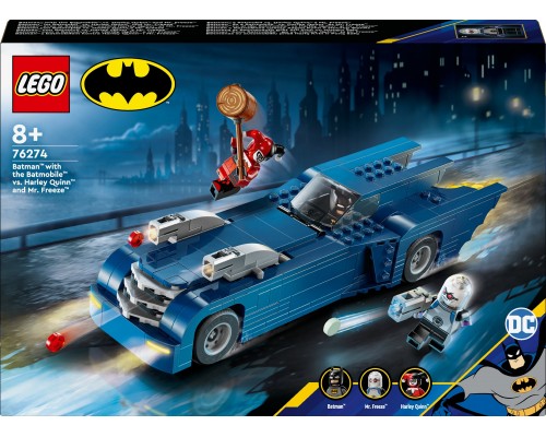 LEGO DC Batman™ ar Betmobili pret Hārliju Kvinu™ un Misteru Saldējumu™ (76274)