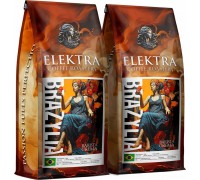 Blue Orca Coffee Kawa Ziarnista BRAZYLIA- CREMA - ŚWIEŻO PALONA 2x1kg -PALARNIA KAWY ELEKTRA