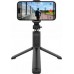Selfie nūjiņa Crong SelfieGo Kompakta pašportreta nūjiņa Bluetooth tripods (20-101cm)