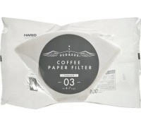 Hario Hario - Filtry papierowe białe PEGASUS 03 - 100 Sztuk