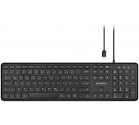 Perixx PERIBOARD-210, DE, USB-C, wired, silent keys, black (układ niemiecki)