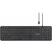 Perixx PERIBOARD-210, DE, USB-C, wired, silent keys, black (układ niemiecki)