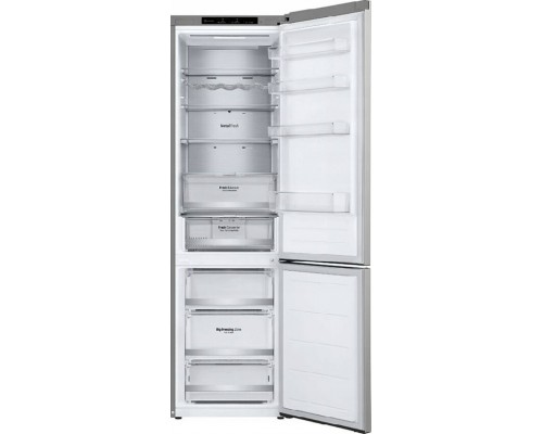 LG LG | Refrigerator | GBV3200CPY | Energy efficiency class C | Free standing | Combi | Height 203 cm | No Frost system | Fridge net capacity 277 L | Freezer net capacity 110 L | Display | 35 dB | Silver