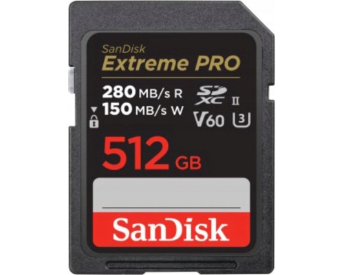 SD  SanDisk Extreme PRO SDXC 512 GB UHS-II/U3 V60 (SDSDXEP-512G-GN4IN)