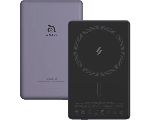 Adam Elements Gravity C5 - Magnetic  Wireless 5000 mAh Purple
