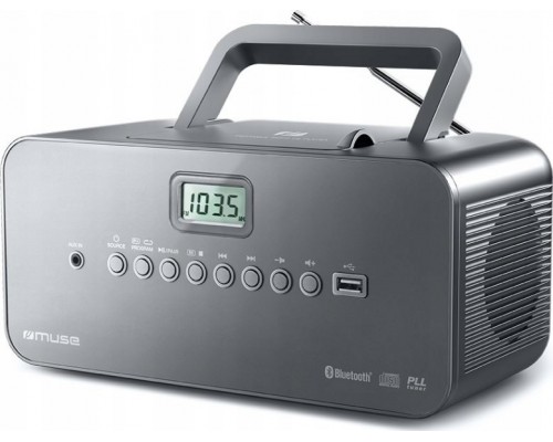 Muse Muse | Portable Bluetooth, Radio CD/MP3 Player With USB | M-30BT | Bluetooth | Black | Portable | Wireless connection