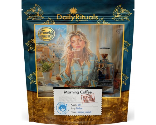 Blue Orca Coffee Kawa Ziarnista DAILY RITUALS Morning Coffee Świeżo Palona 100% ARABICA