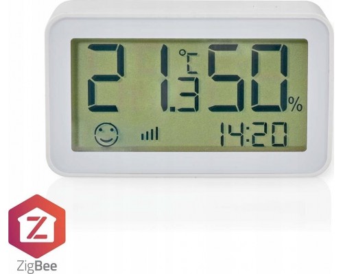 Nedis Nedis ZBSC30WT, White, Indoor hygrometer, Indoor thermometer, Hygrometer, Thermometer, Hygrometer, Thermometer, Plastic, 0 - 95%