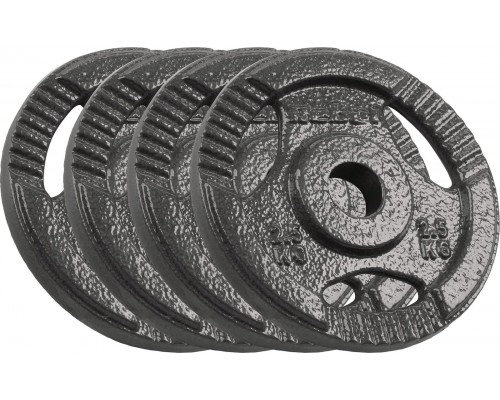 Rebel Čugura svaru komplekts 4x2.5kg, 31mm caurums, disks ar rokturi, REBEL ACTIVE  