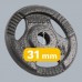Rebel Čugura svaru komplekts 4x2.5kg, 31mm caurums, disks ar rokturi, REBEL ACTIVE  