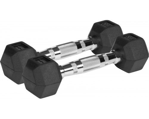 Rebel ‎‎Dumbbells RBA-2325 gumowane 2 x 1 kg