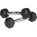 Rebel ‎‎Dumbbells RBA-2325 gumowane 2 x 1 kg