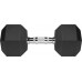 Rebel Hantel cast iron rubberized HEX 20 kg REBEL ACTIVE