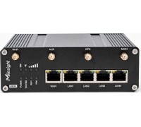 MILESIGHT Milesight UR35 Przemysłowy LTE z  Wi-Fi PoE i GPS  5* 10/100Mbps (1 * WAN + 4 * LAN) Wzmocniona Aluminiowa Obudowa Dual Sim 2* RS485 DI DO  TCP UDP Modbus MQTT