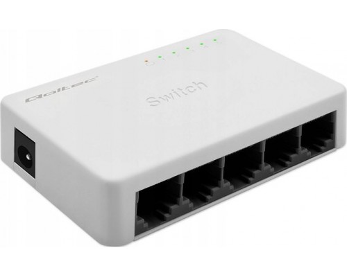 Switch Qoltec Switch  Qoltec   5 x port RJ45 | 100Mbps | Fast Ethernet | LAN