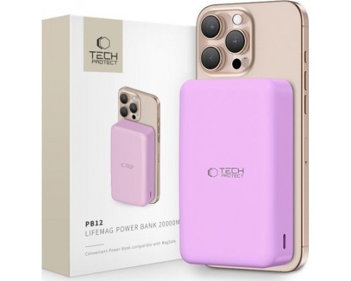 Tech-Protect PB12 LifeMag 20000mAh Purple