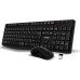 EVOLVEO Set klávesnice a myši K1050, Bezhrátové 2.4GHz, US INTL, černá