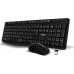 EVOLVEO Set klávesnice a myši K1050, Bezhrátové 2.4GHz, US INTL, černá