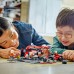 Lego F1 pitstopa un boksu apkalpe ar Ferrari automašīnu (60443)
