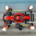 Lego F1 pitstopa un boksu apkalpe ar Ferrari automašīnu (60443)