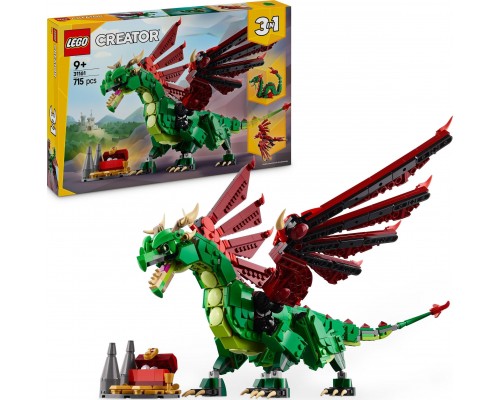 LEGO Creator 3-in-1 Viduslaiku pūķis (31161)