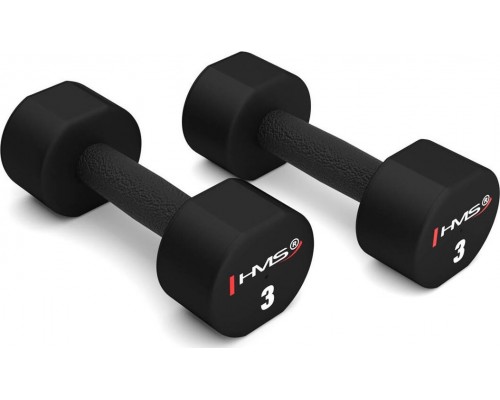 HMS Dumbbells HPT03 poliuretanowe 2 x 3 kg