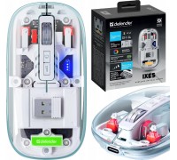 Defender IXES MM-999 2400dpi 2.4GHz + Bluetooth AKUMULATOR bezklikowa silent
