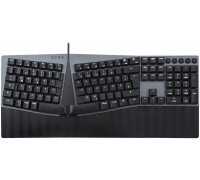 Perixx PERIBOARD-535 DE BR, ergonomiczna mechan. USB klawiatura (brązowe przyciski)