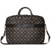Bag Guess 4G Peony Front Pocket Zipper Triangle Logo 16" black