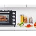 Orava Elektra-X28 elektryczna piekarnik z dwoma palnikami 28 L 2600 W ruszt do grillowania czarny