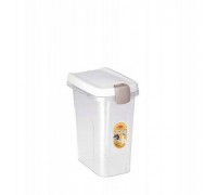 Container for storing pet food 6kg 15L 33x22x41cm transparent/white 8003507984004