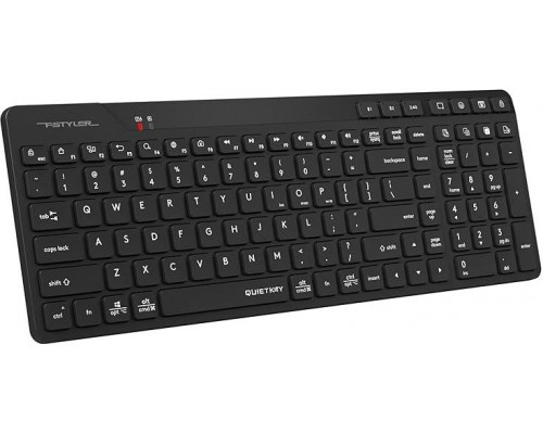 A4tech FStyler FBK27C AS, bezdrátová Dual mode Bluetooth+2,4G klávesnice, CZ, černá