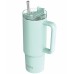 Quokka Stream -   of steel stainlessj 950 ml with a straw (Turquoise)