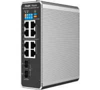Switch RUIJIE Ruijie Reyee RG-NIS2100-8GT2SFP-HP| Switch  przemysłowy, 10 portów, 8xGE, 1xPoE++, 7xPoE+, 300W, 2xSFP, L2, Cloud
