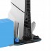 YAXO Stand chłodwith ąca i charging ICE STORM for PS5 Slim Techno Black