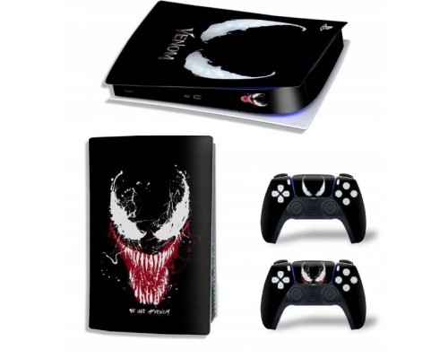 Naklejki Skórki na PlayStation 5 orawith  Pady Motyw Venom
