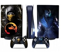 Naklejki Skórki na PlayStation 5 orawith  Pady Motyw Mortal Kombat