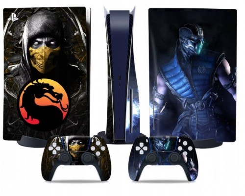 Naklejki Skórki na PlayStation 5 orawith  Pady Motyw Mortal Kombat