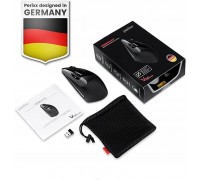 Perixx PERIMICE-813, ergonomische Multi-Device Maus, schnurlos, schwarz