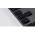 Large Font USB Keyboard 110 keys wired USB keyboard with 2x USB and aluminum upper cover - Swiss - space gray