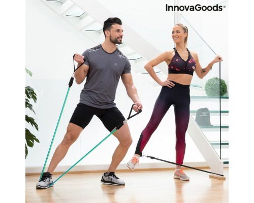 Zestaw Gum Oporowych z Akcesoriami i Przewodnikiem po Ćwiczeniach. Tribainer InnovaGoods 3 Sztuk