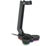 Veho Alpha Bravo GA-1 USB Universal Gaming Headset Stand with LED, Headset stand, 275 g, Black