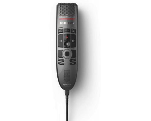 Philips SpeechMike Premium Touch, -37 dB, 200 - 12000 Hz, Unidirectional, Wired, USB, Black